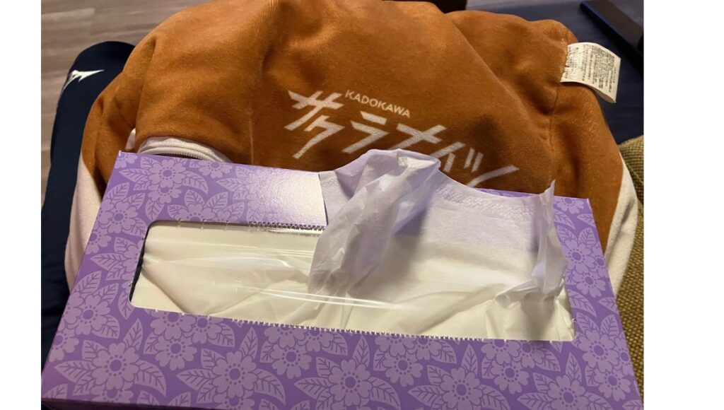 ティッシュが入れられる麻雀クッション